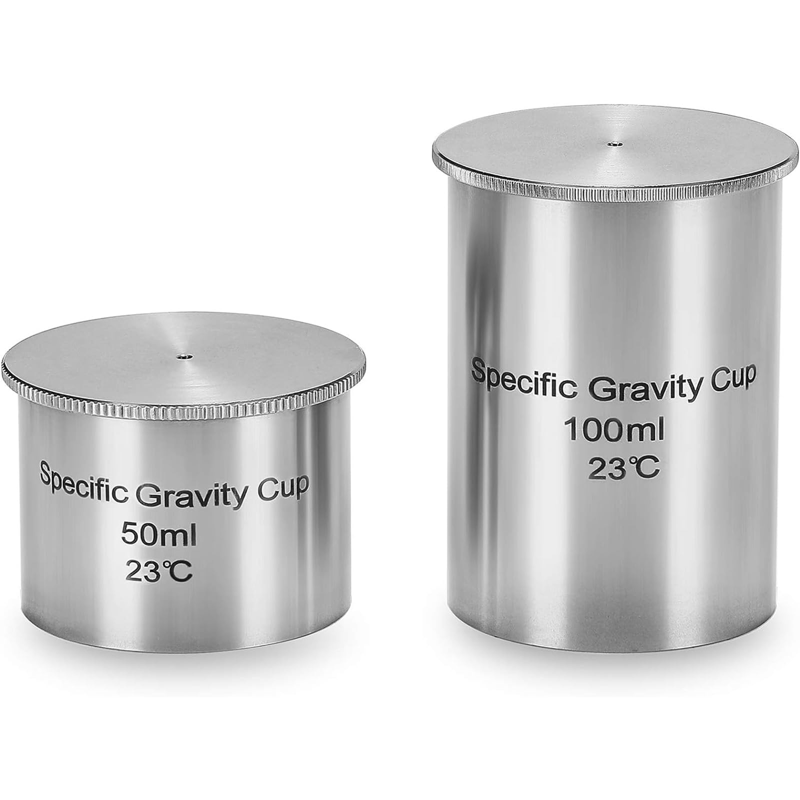Spezifischer Gewichtsbecher, 50 Ml Hochpräziser Dichtebecher Aus Edelstahl, Fehler <1 Mg (0,001%), Zur Bestimmung Des Spezifischen Gewichts Von Farbe Und Ähnlichen Materialien