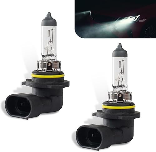 UGSHY 2 bombillas halógenas de luz antiniebla 9006 para automóvil, 12 V, 55 W, resistente a altas temperaturas, alta transmitancia, luz de cuarzo de