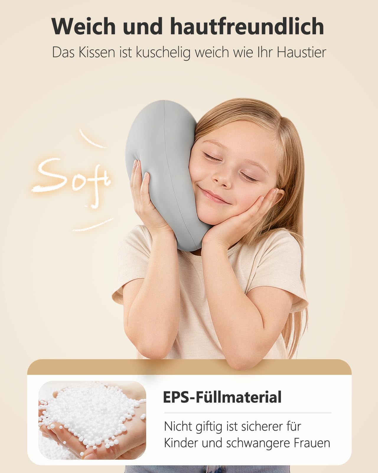 SAIJI Handyhalter fürs Bett, Verstellbarer Winkel und Höhe Handy Ständer für Videoschauen im Bett/Sofa/Schoss, Geeignet für 4.7"-7.0" Handys (Grau)