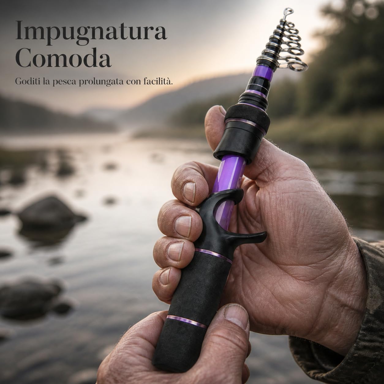 Canna da Pesca Telescopica per Esche