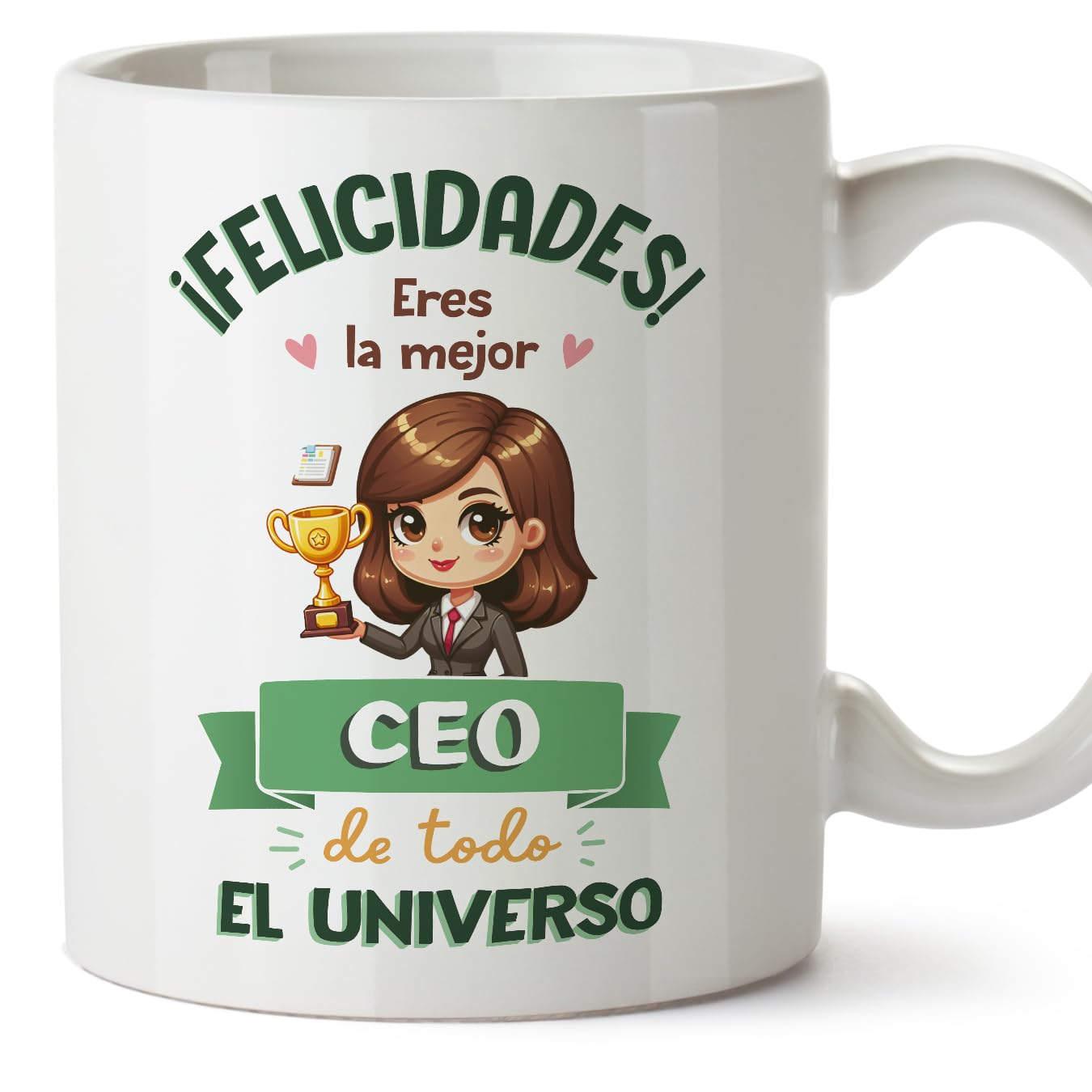 MUGFFINS CEO Woman Mug - in Spanish - Mejor Universo Trofeo - Funny Gift for Colleagues - Ceramic 11oz Mug — image 1