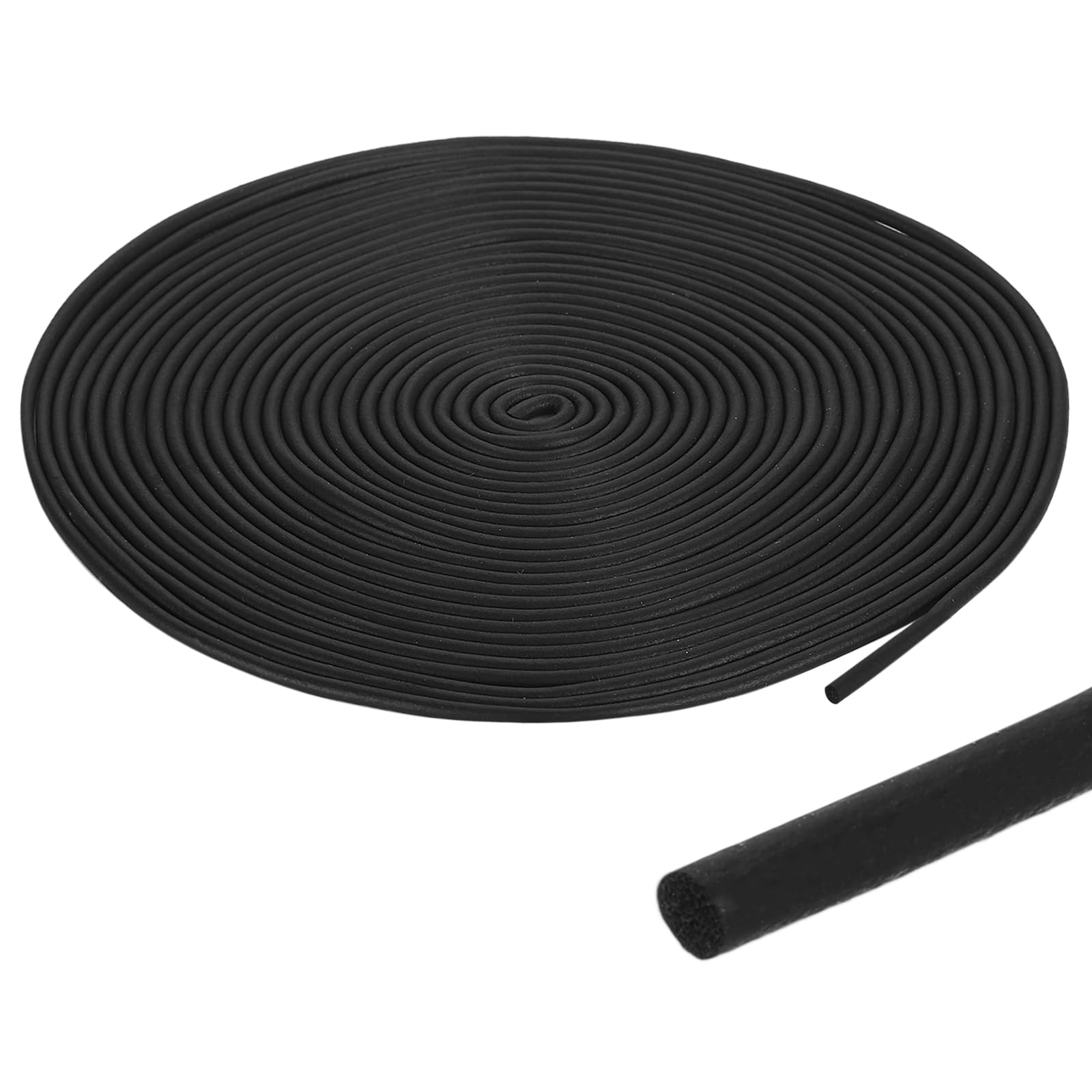 PATIKIL 30Ft Black Foam Backer Rod, 3mm(1/8") Diameter EPDM Rubber Weather Seal Strip Concrete Expansion Joint Filler for Sealing Gaps Joints Crack Filling DIY Gasket