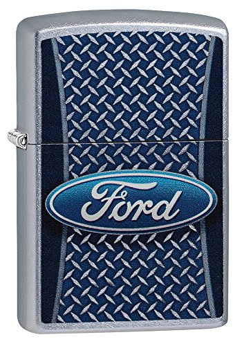 Encendedor Zippo Ford Street Chrome Metal miniatura 1