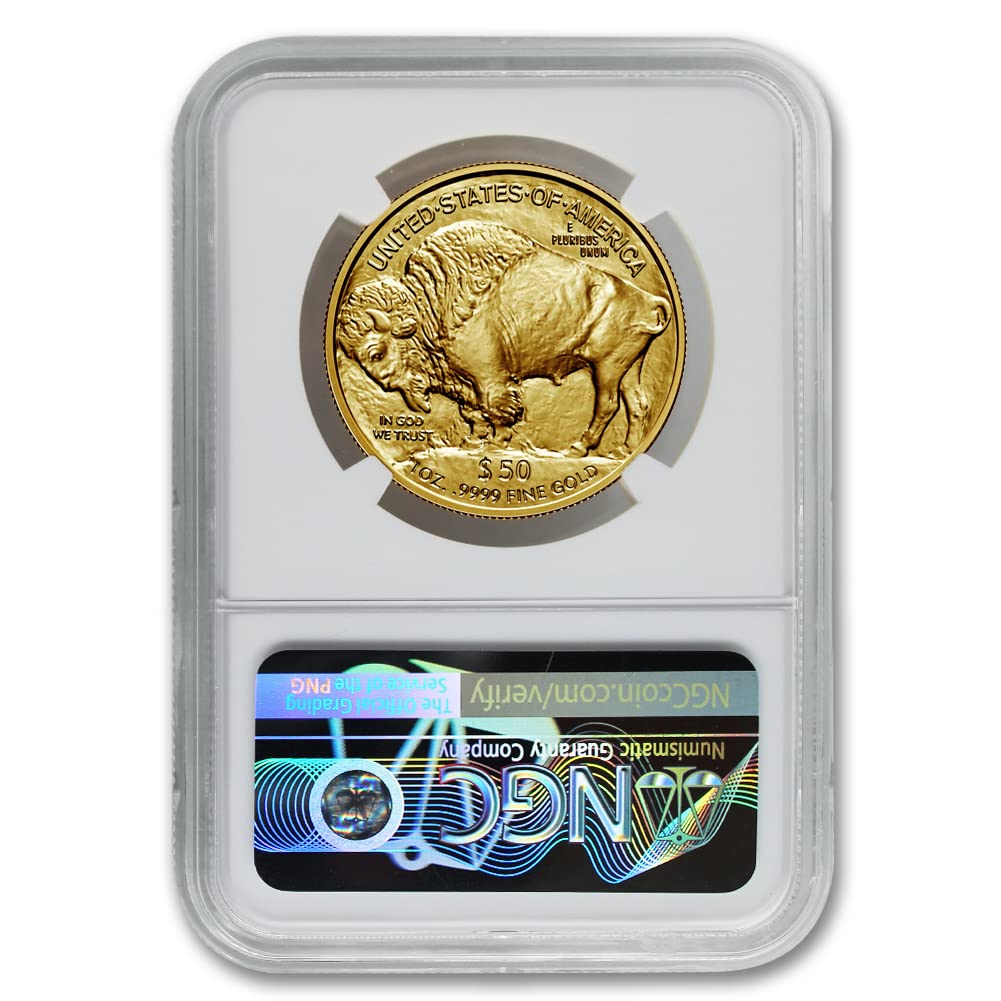 2023 1 oz Gold Buffalo Bullion Coin Gem Uncirculated (First Day of Issue - Bison Label) 24K $50 GEMUNC NGC at 's Collectible Coins Store