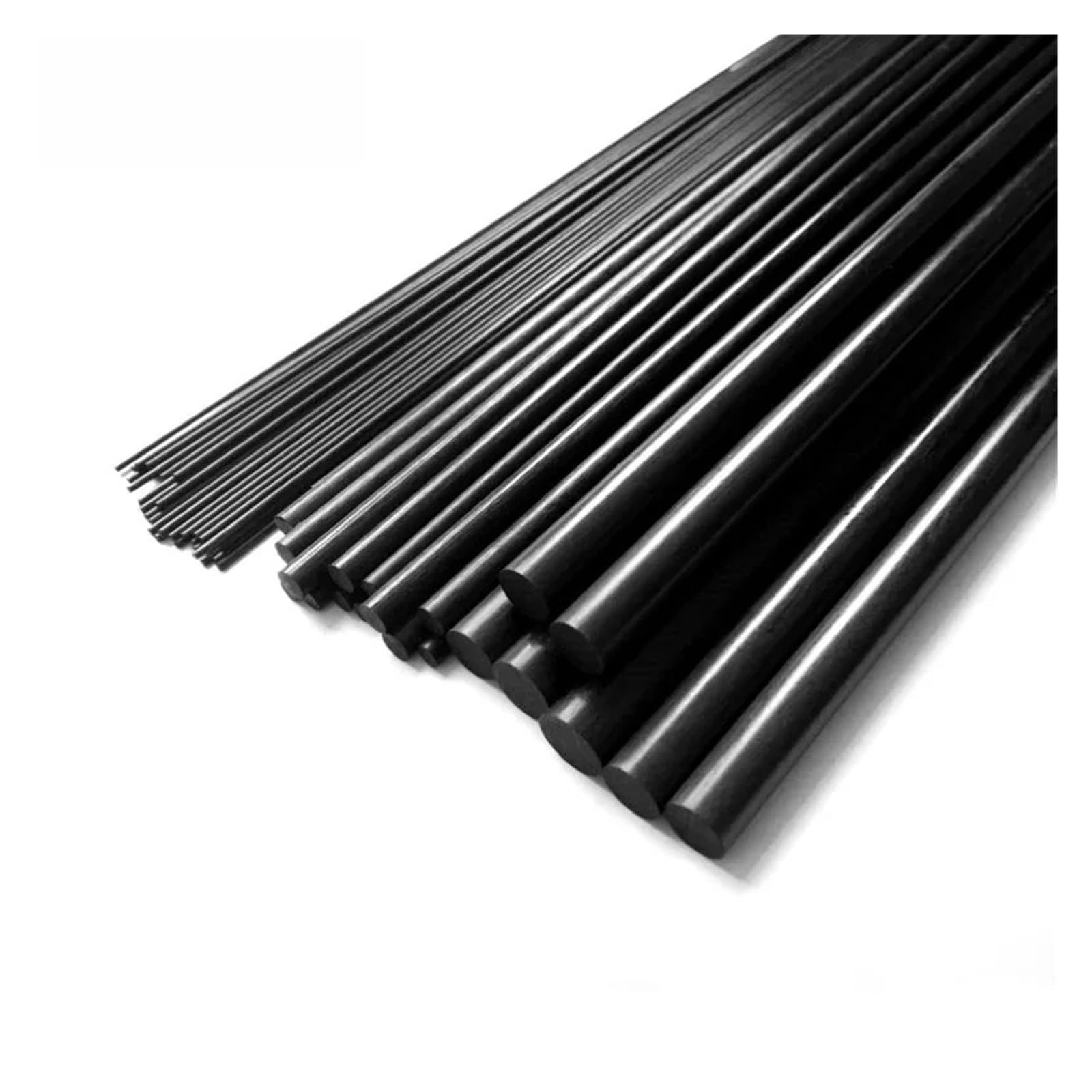 Tige Ronde en Carbone Massif Lot de 5 tiges en Fibre de Carbone Massif de 1000mm de diamètre: 1mm, 1,5mm, 2mm, 3mm, 4mm, 5mm, 6mm, 7mm, 8mm, 9mm, 10mm(4.0x1000mm)