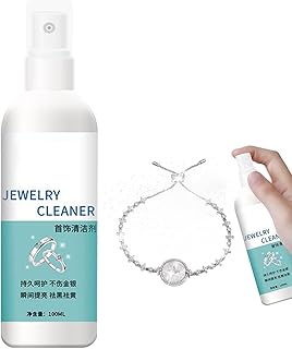 シルバー ジュエリー クリーナー,自然で安全な液体ジュエリー クリーナー ソリューション |100l 家庭用クリーニングメタルポリッシュ ジュエリーポリッシュクリーナー ゴールド、プラチナの輝きと輝きを取り戻す 旅行、日常生活用のイヤリング、ネックレス、イヤースタッドクリーナー用シルバークリーニングスプレー