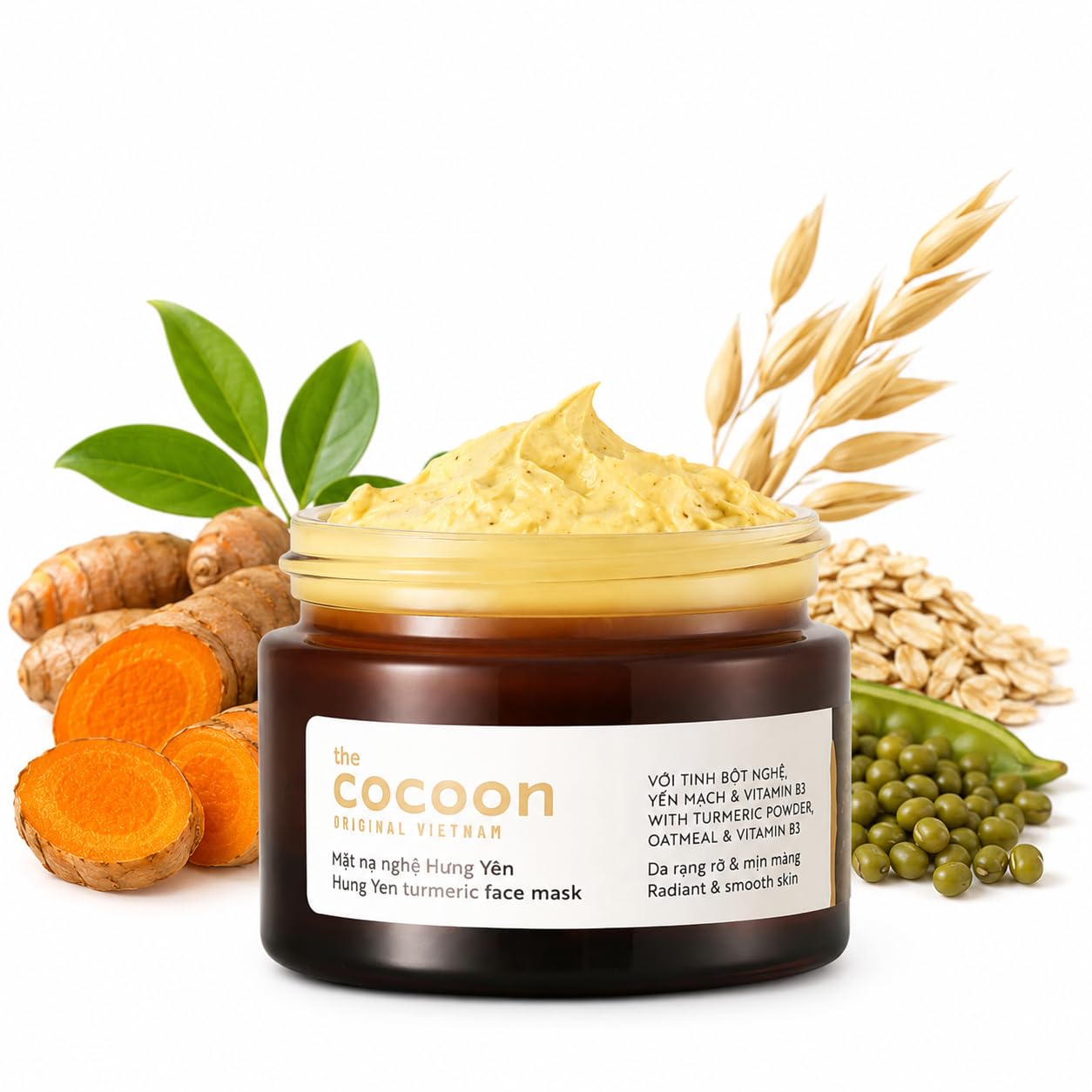Amazon.com: COCOONORIGINAL Vietnam Hung Yen Turmeric Face Mask