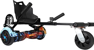 Silla para Hoverboard Universal Hoverboard Asiento Kart Ajustable para Patinete Eléctrico Asiento Kart Adaptarse A 6.5 8 10 Pulgadas Hoverboard Go Kart con Asiento para Niños Y Adulto