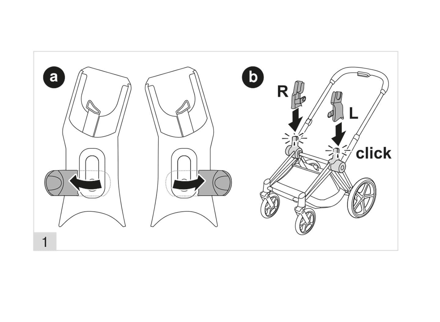 Autositz-Adapter Connect für Cybex Priam Kinderwagen