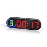 Portable Gym Timer for Home Gym Interval Timer for Workout with Time Progress Bar/Rounds, Workout Clock for Boxing HIIT Tabata Emom Fitness Rechargeable Battery Powered…