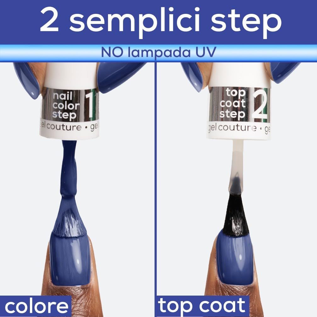 Essie Smalto Top Coat, Per Unghie Effetto Gel dal Risultato Professionale, Finish Ultra Brillante, Lunga Durata Fino a 15 Giorni, Gel Couture, 13,5 ml