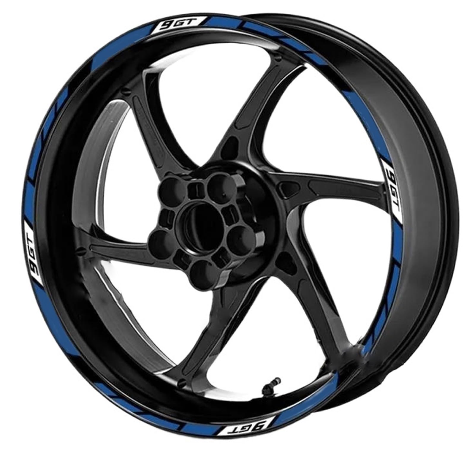 Decorative Stickers for Y-AMAHA Tracer 900 GT TRACER900 Reflective Motorcycle Accessories Wheel Stickers Hub Decals Rim Stripe Tape(Blue)