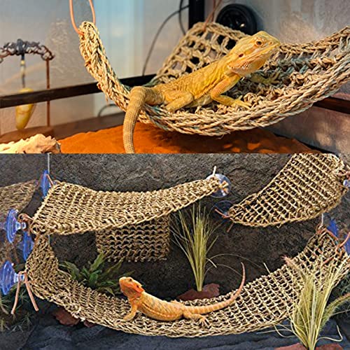 Bearded Dragon Hammock Lizard Lounger Natural Seagrass