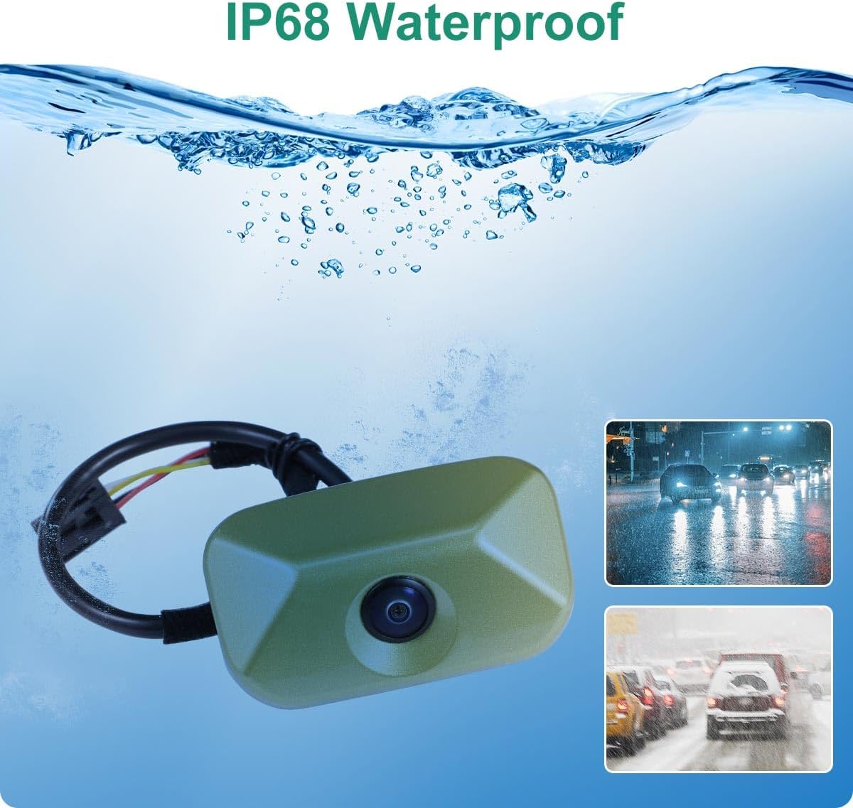 95760-2K100 Rear View Backup Camera Fit for Kia Soul 2010 2011 2012 2013, GreenYi Parking Assist Cam Replaces OE Number 957602K100, 957602K100I7 / 95760-2K100-I7 (Golden)