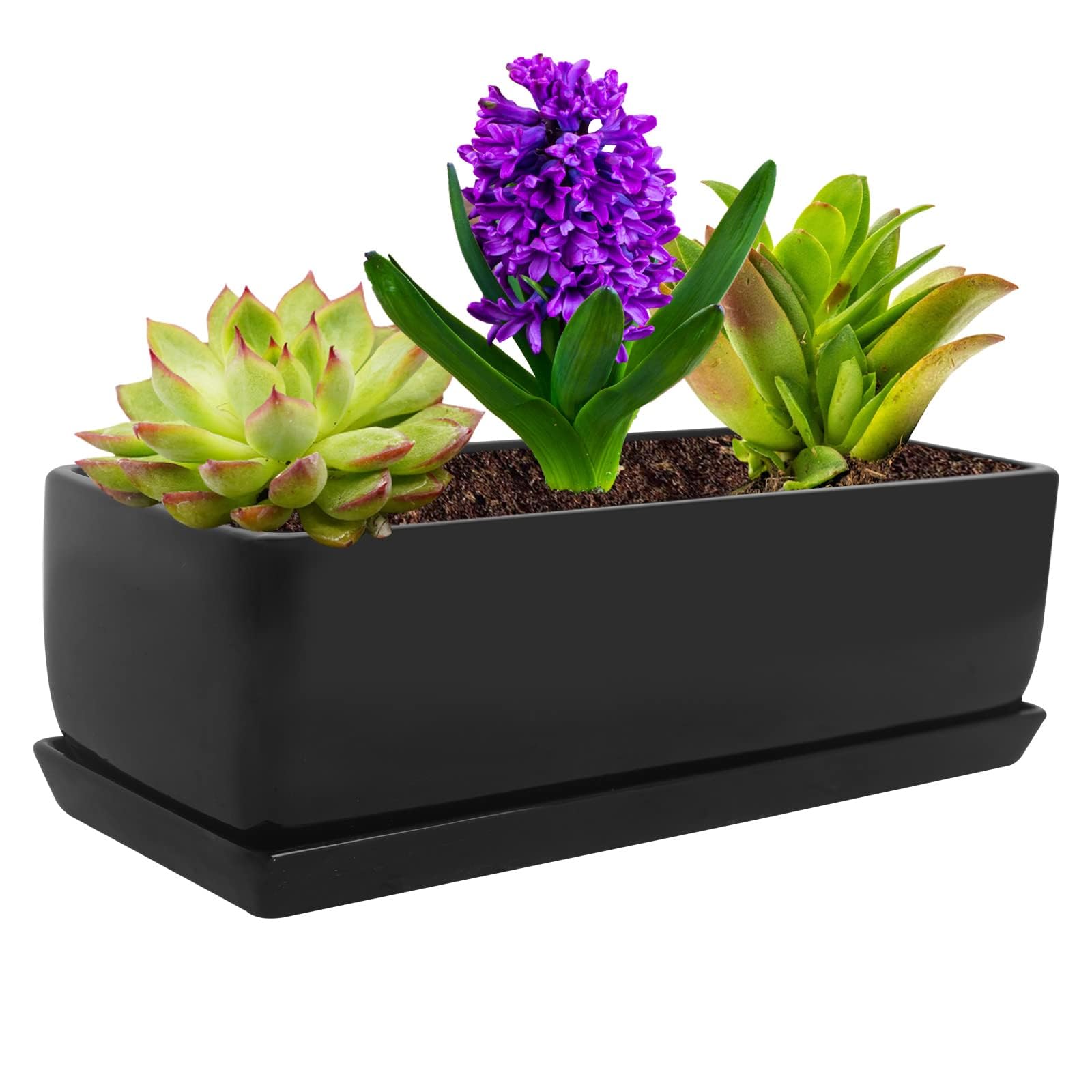 Amazon.com : Vencer 14 Inch Rectangular Modern Minimalist Ceramic