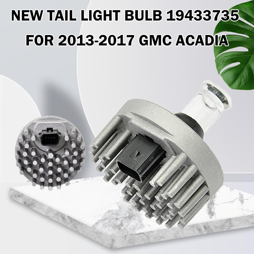19433735 Brake and Tail Light Bulb Compatible with GMC Acadia 2017 2016 2015 2014 2013 Stop and Taillamp Bulb Replace# 13582912