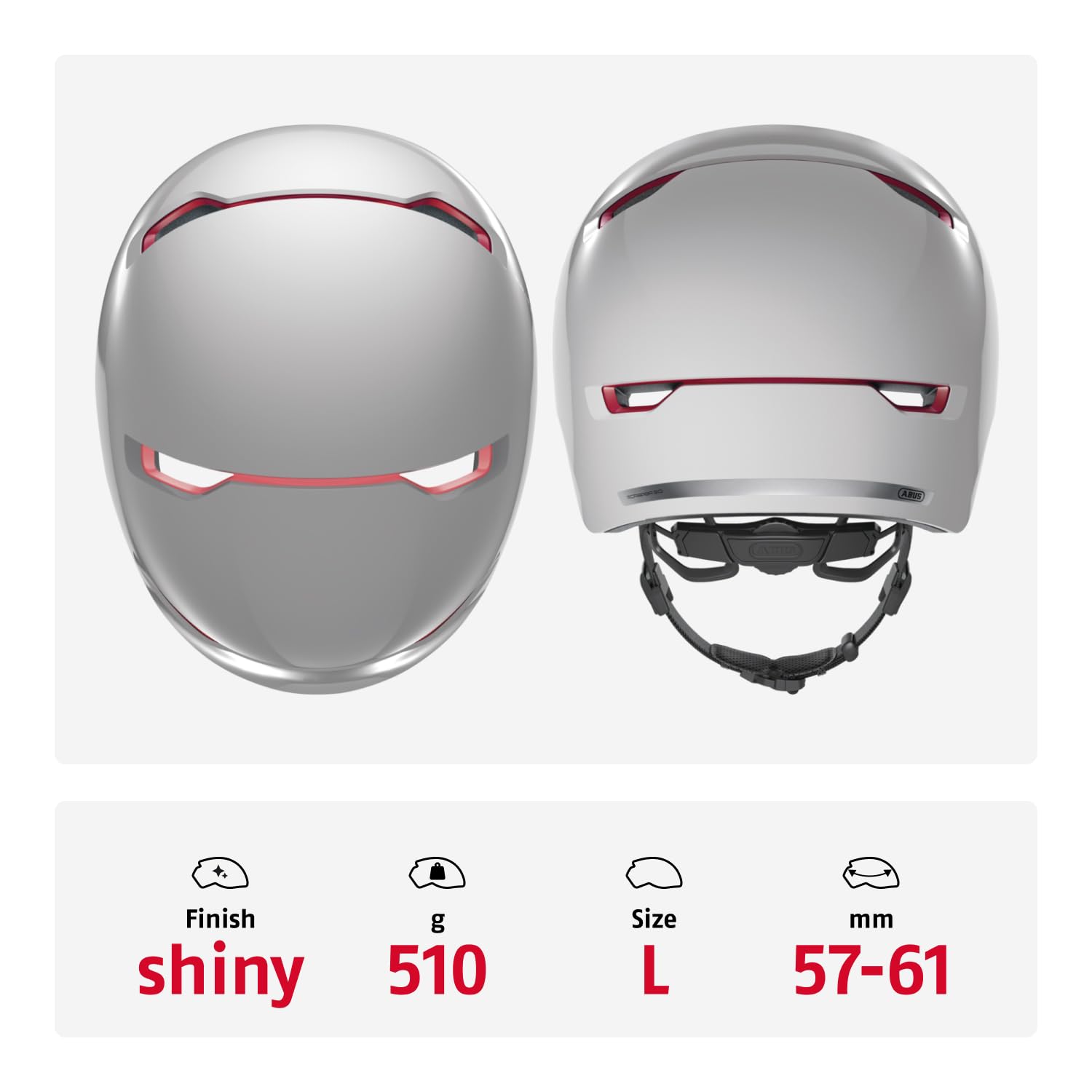 ABUS Casco da città Scraper 3.0 ACE - Casco da bici robusto per il traffico cittadino - per uomo e donna