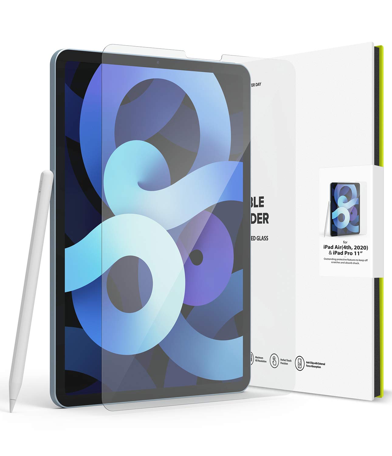 Ringke Tempered Glass for iPad Air 5 / iPad Air 4 10.9" Screen Protector Protection Glass Ultimate Clear Shield HD Quality Anti-Scratch Technology