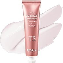 PESTLO Baby Collagen Glow Mask - Korean Peel Off Facial Mask Infused with Reallagen/T3 Vegan Collagen, Aginon, Volufiline for Hydrating, Firming, Glow, Glass Skin | Optional Overnight Use, 1.69 fl.oz