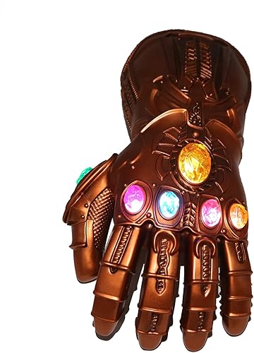 Miniatura 3 de Guantelete LED Infinity para adultos y niños, guante infinito para fiesta de superhéroes iluminado, decoración de guantelete infinito brillante