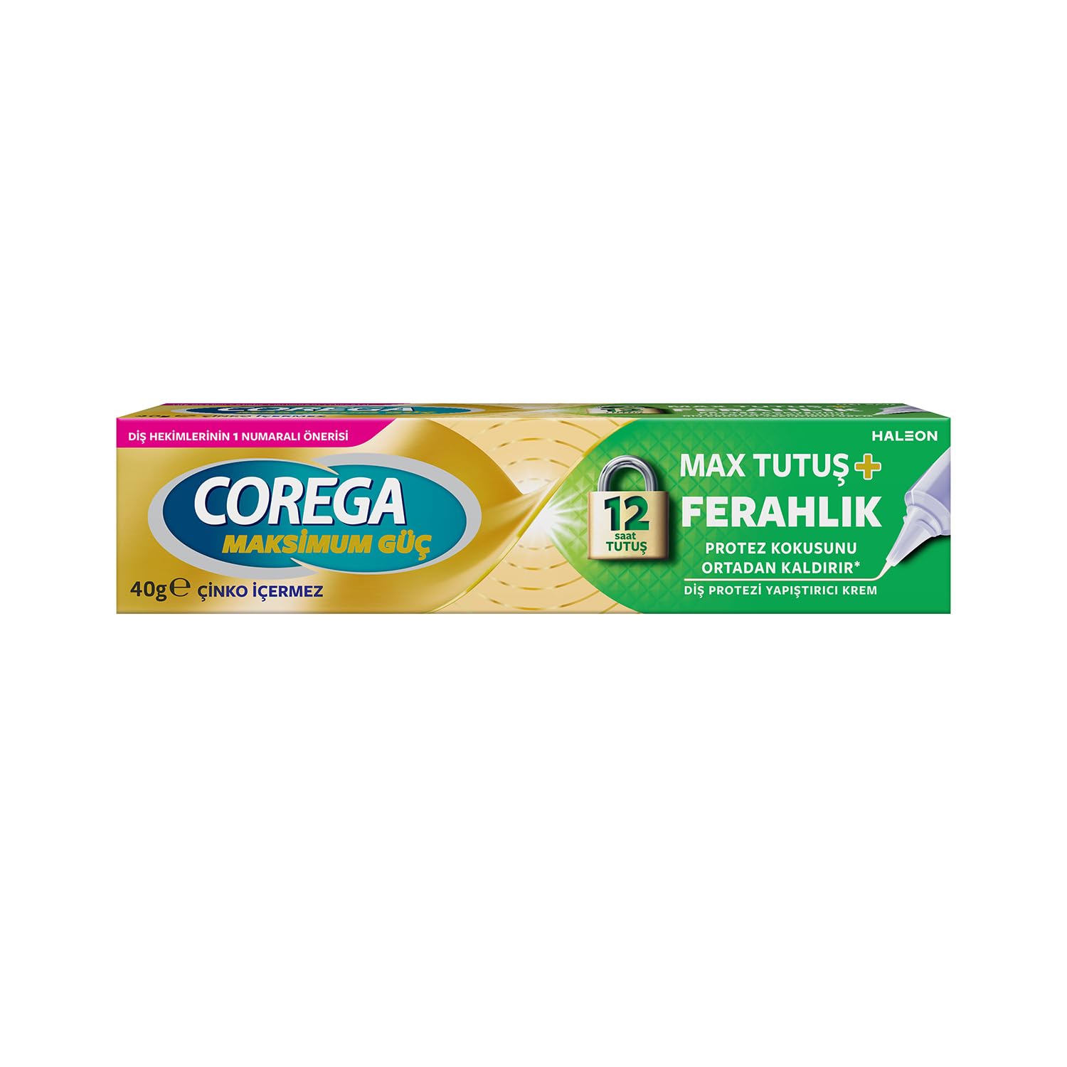 Corega Max Tutuş & Ferahlık Diş Protezi Yapıştırıcı Krem 40 g