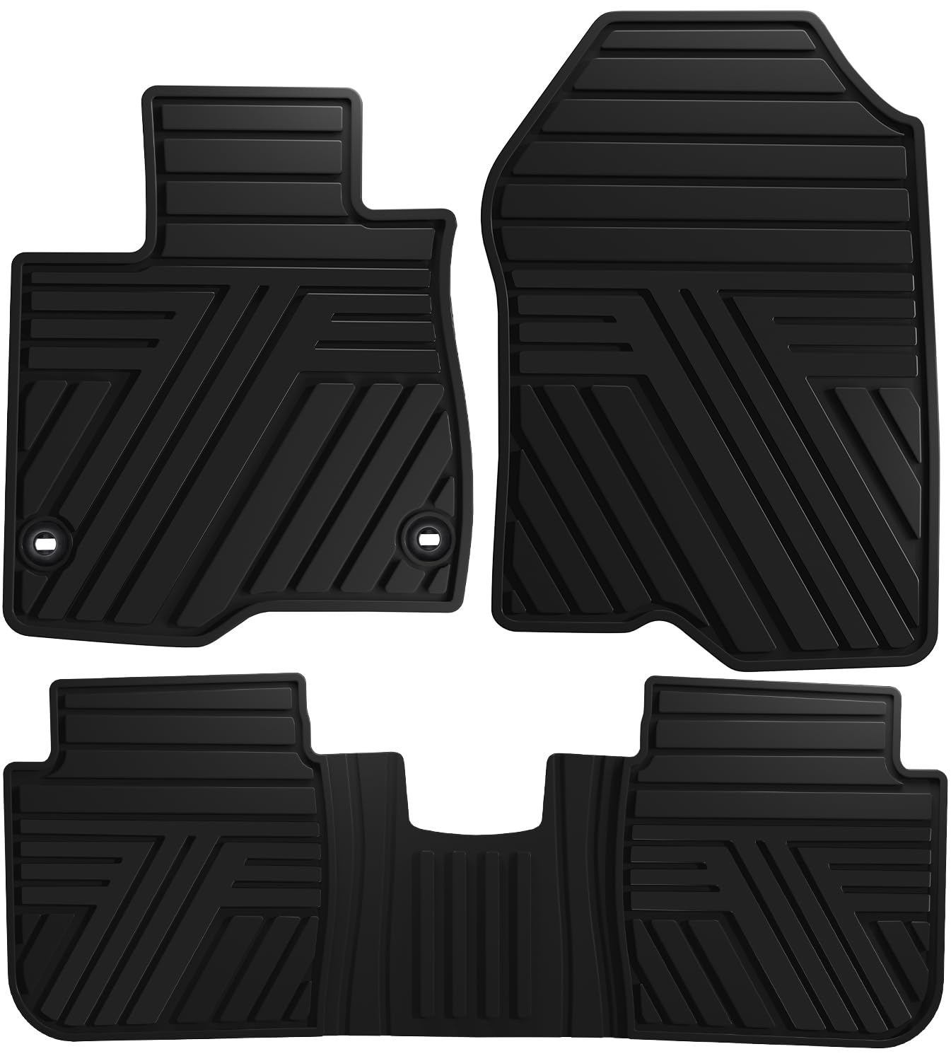 Floor Mats Fit for Honda CR-V 2026 2025 2024 2023 (Gasoline & Hybrid), All Weather Custom Fit Heavy Duty Anti-Slip Car Mats for CRV, 1st & 2nd Row Black
