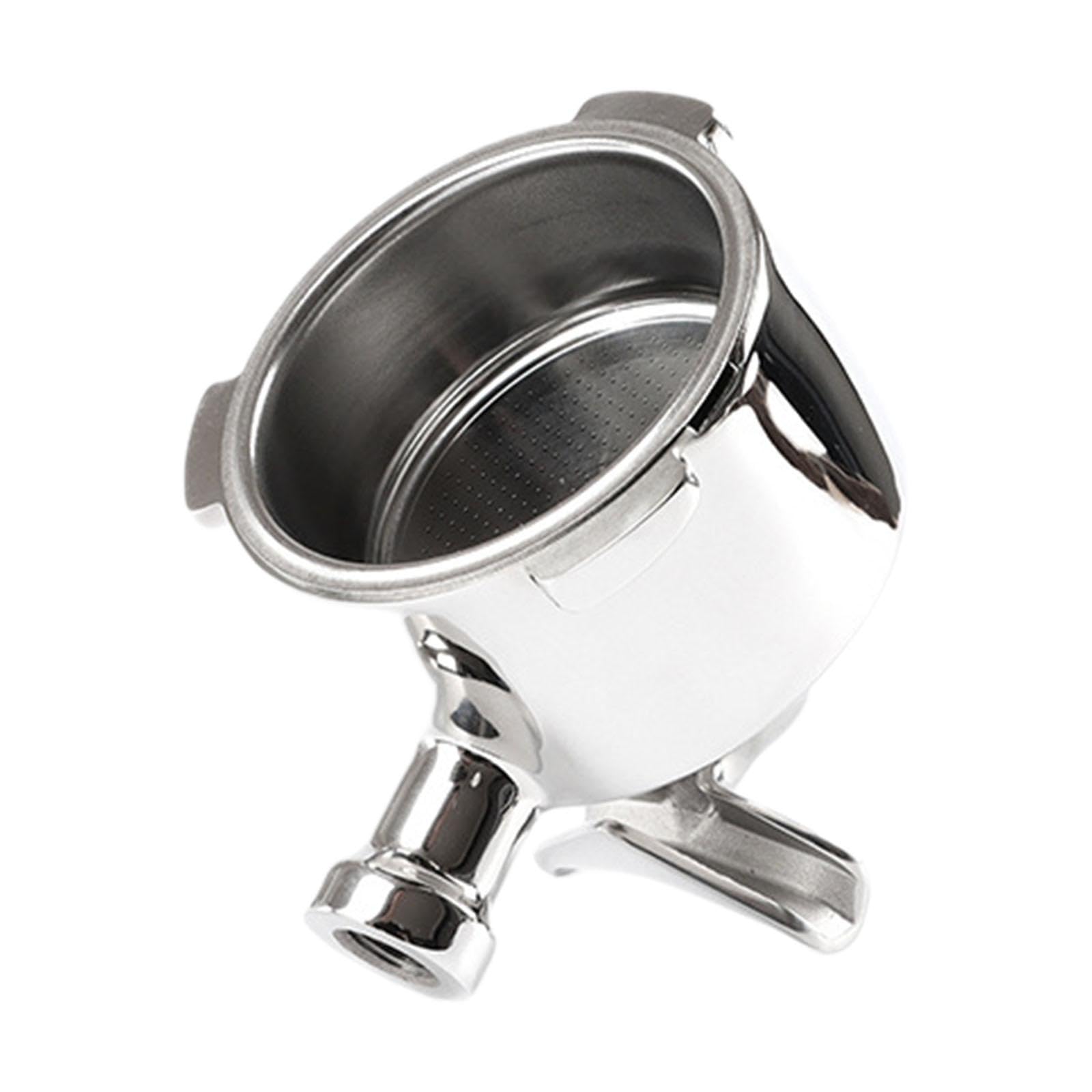 perfk Siebträgerkopf, 3 Ohren, leicht zu reinigen, Ersatz, Kaffeemaschinenteil, 51 mm Edelstahl für EC885 EC680 EC685 EC785, mit Filterkorb