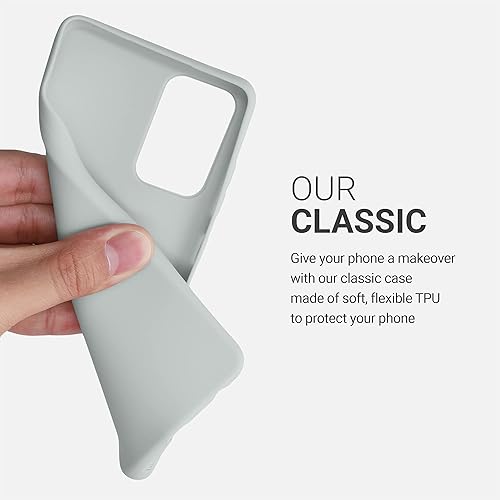 Miniatura 3 de kwmobile Funda compatible con Samsung Galaxy A72 - Funda protectora de silicona TPU suave y delgada - Gris claro mate
