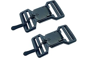 2PCS Fidlock-Inspired Magnetic Quick-Release Buckle (1 inch, Black)