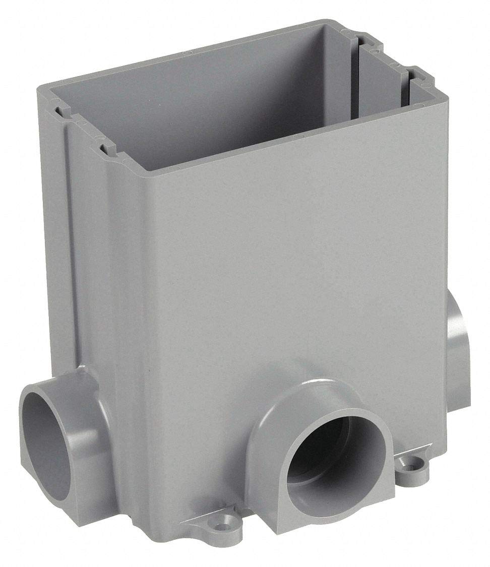 Floor Box, PVC, Rectangular, 1-Gang