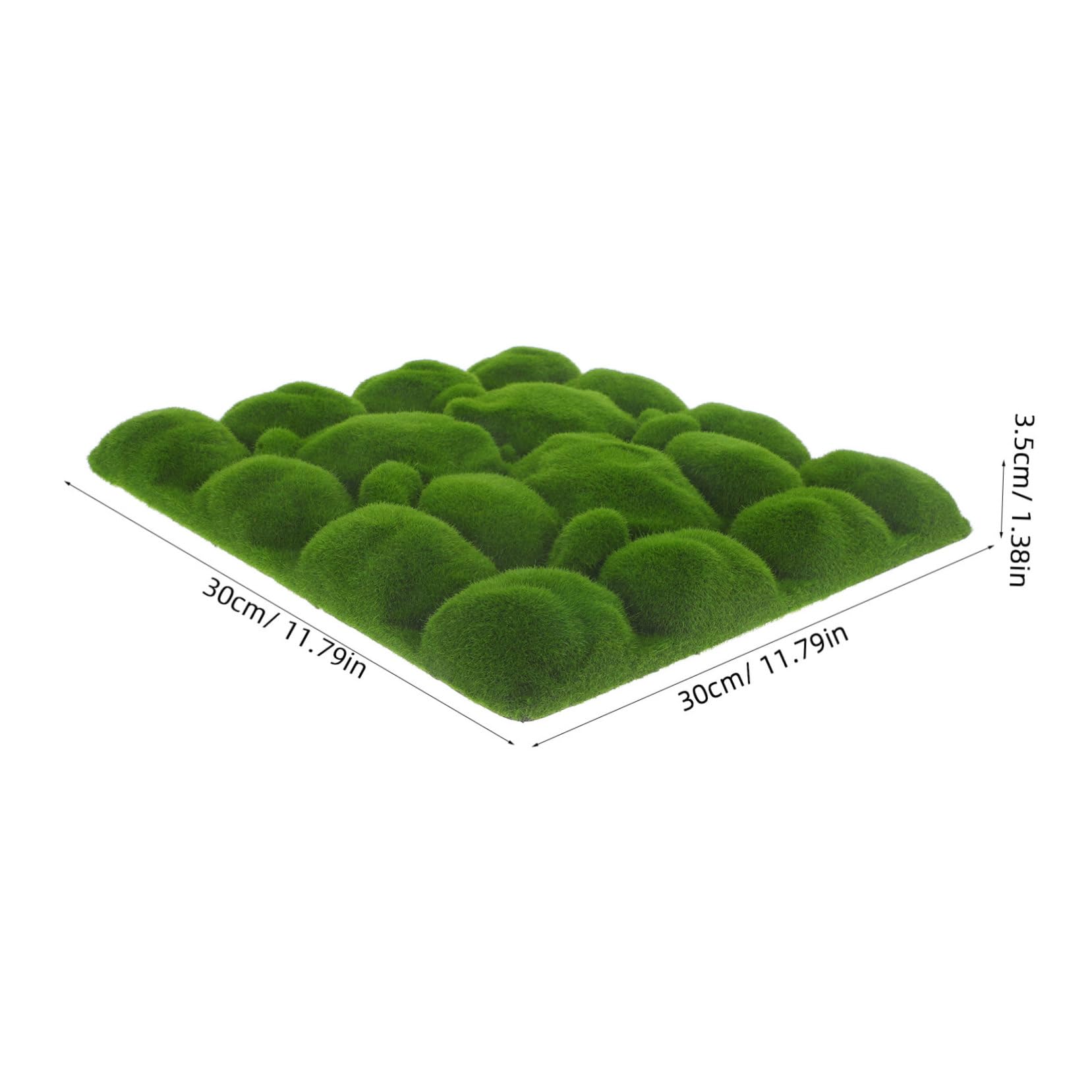 HAWILLOSCH Realistic Flocked Pseudomoss 2pcs Artificial Moss Decor Artificial Moss for Landscaping Wall DIY Garden Decor