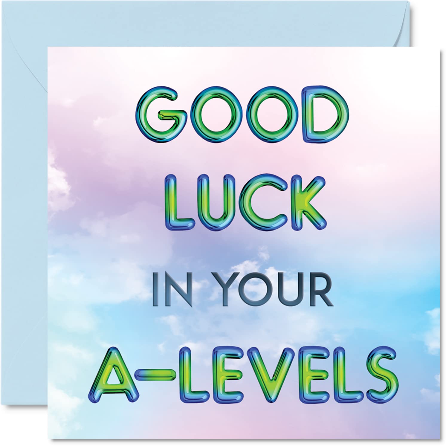 Stuff4 Good Luck Cards - Best of Luck for A-Levels - You Got This Cards, Good Luck Gifts Exam School Card A Levels Uni, 145mm x 145mm Good Luck Charm Greeting Cards for Student Friends Family Exams