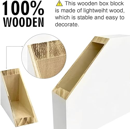 Miniatura 3 de Inspirational Wood Block Signs When Life Gets Blurry Adjust Your Focus Wooden Box Sign for Home Bedroom Shelf Office Desk Decor Retro Camera