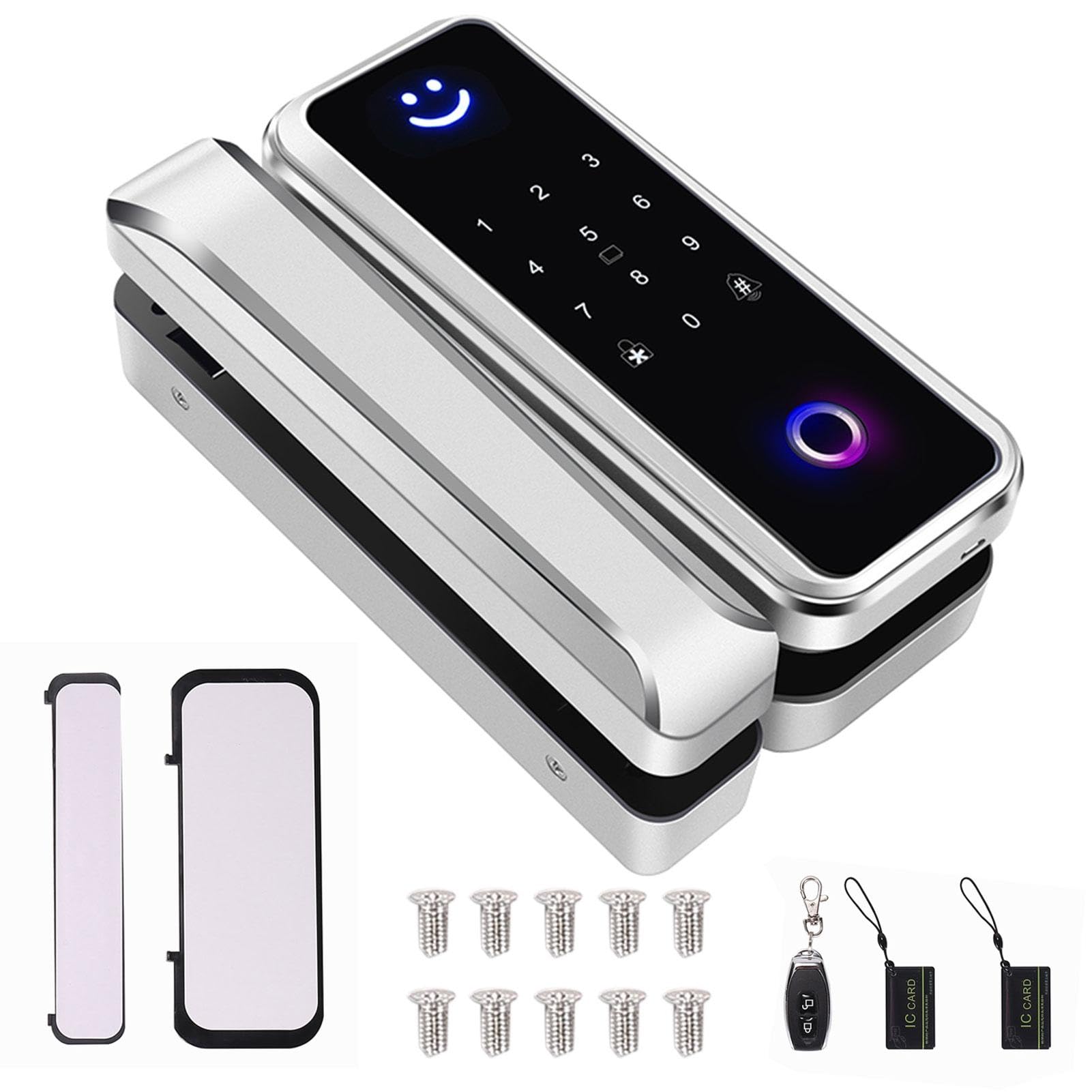 Serrure de porte intelligente en version premium avec écran tactile et accès sans clé