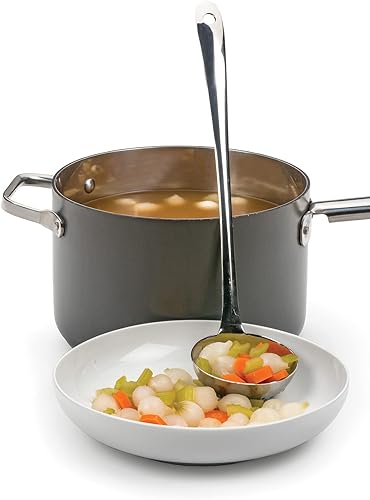 Miniatura 6 de RSVP International Endurance Kitchen Collection - Herramientas coladoras perforadas, cucharón, acero inoxidable 188