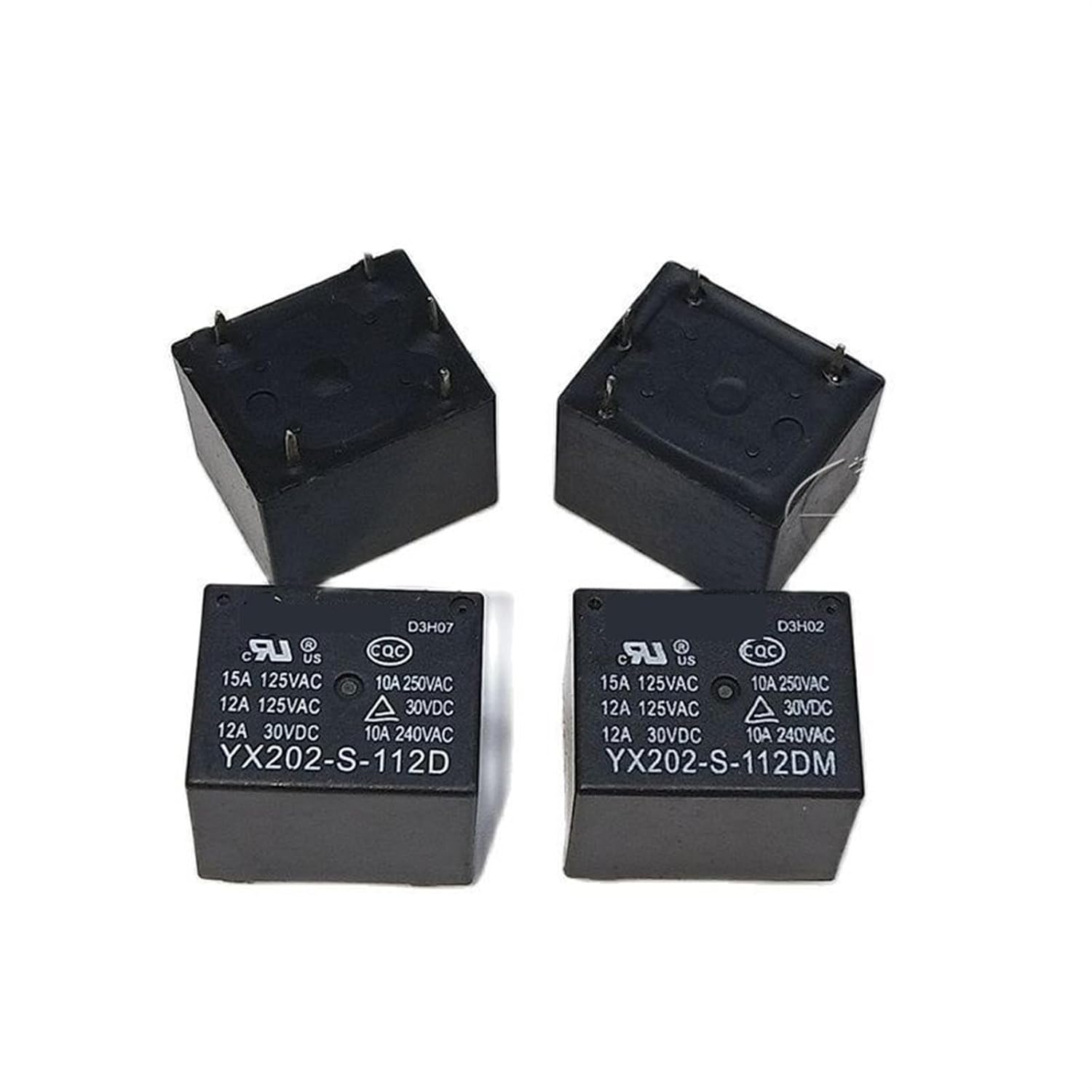 YX202-S-112D YX202-S-112DM Pressure Cooker Relay 4 Feet A Set of 12V Kettle, Rice Pot, Soymilk Maker Heating Relay 1Pcs (Size : YX202-S-112DM 4 feet)