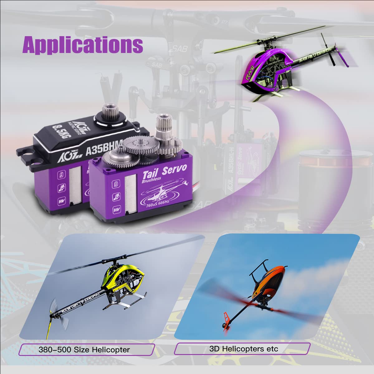 AGFRC Servosterzo Digitale da 55 kg ad Alta Coppia Impermeabile - Servo Senza spazzole programmabile in Metallo per 1/8 Modelli RC, Angolo di Controllo 180 ° (A86BHMW) : manufacturer