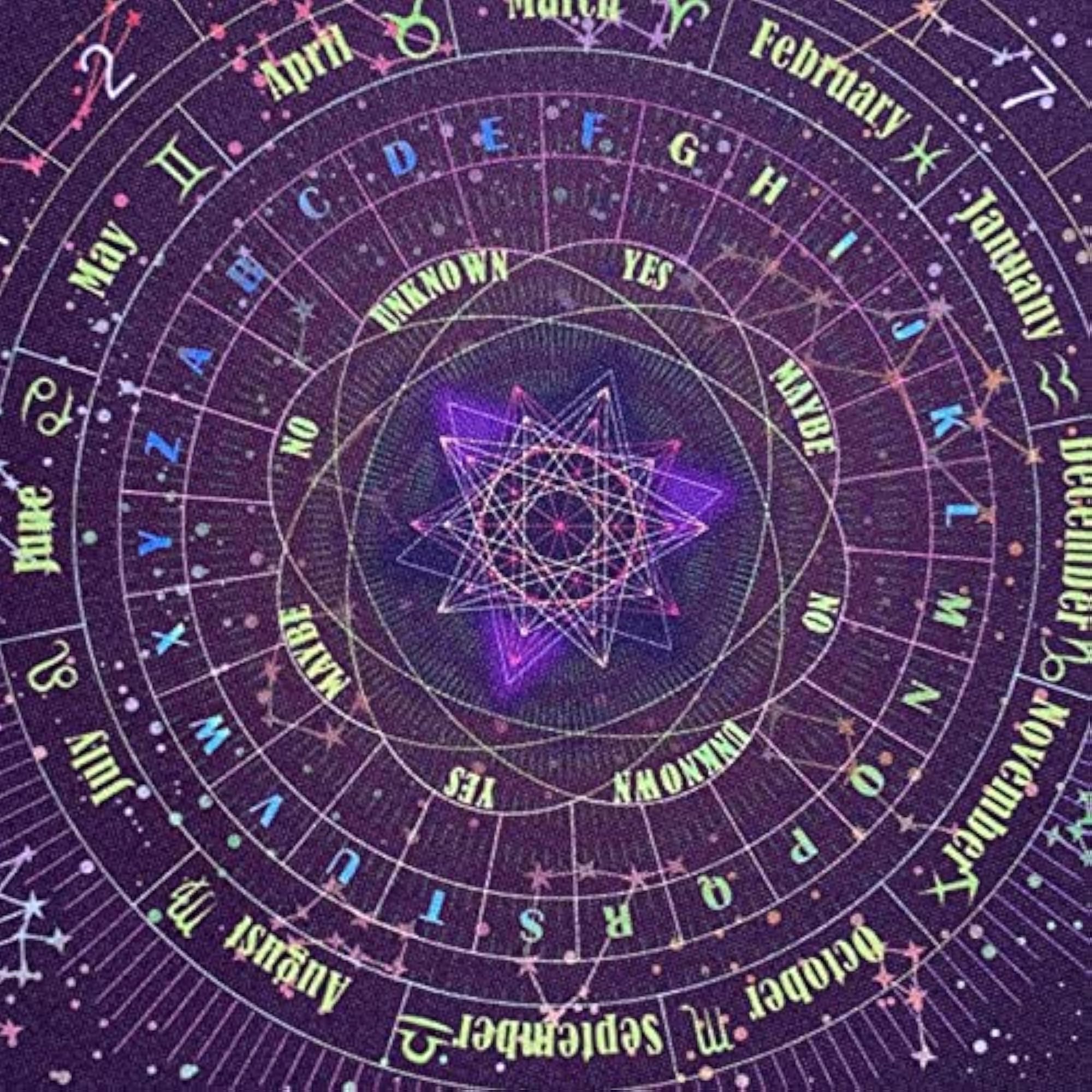 Thick Soft Altar Tarot Table Cloth, Constellations Design