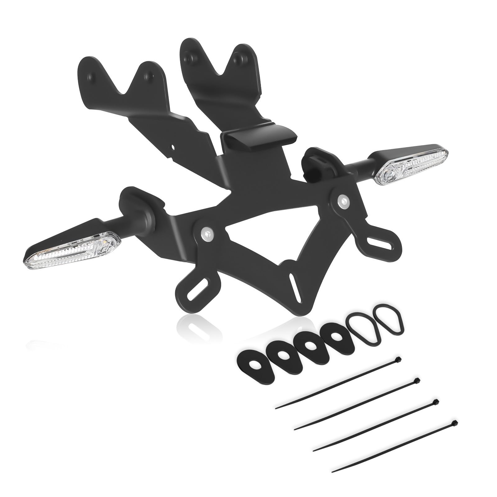 MT09/SP Kennzeichenträger-Set passend für MT 09 2024-2025,MT09 SP 2024-2025 Heckumbausatz inkl. LED Blinker, Kennzeichenbeleuchtung&Heckkotflügel-Entferner, Verkleidung,Heckaufräumfunktion (Transp.)