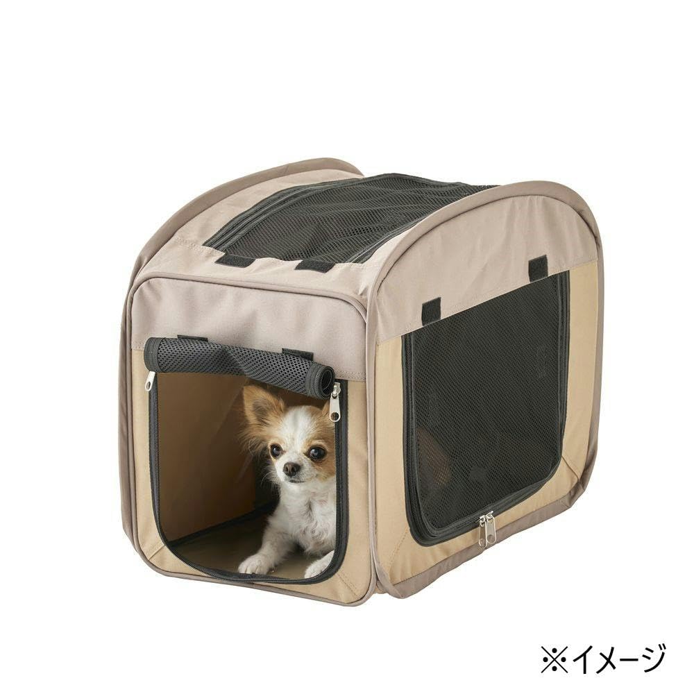 Amazon | カインズ(CAINZ) ツイストペットケージ ベージュ Sサイズ