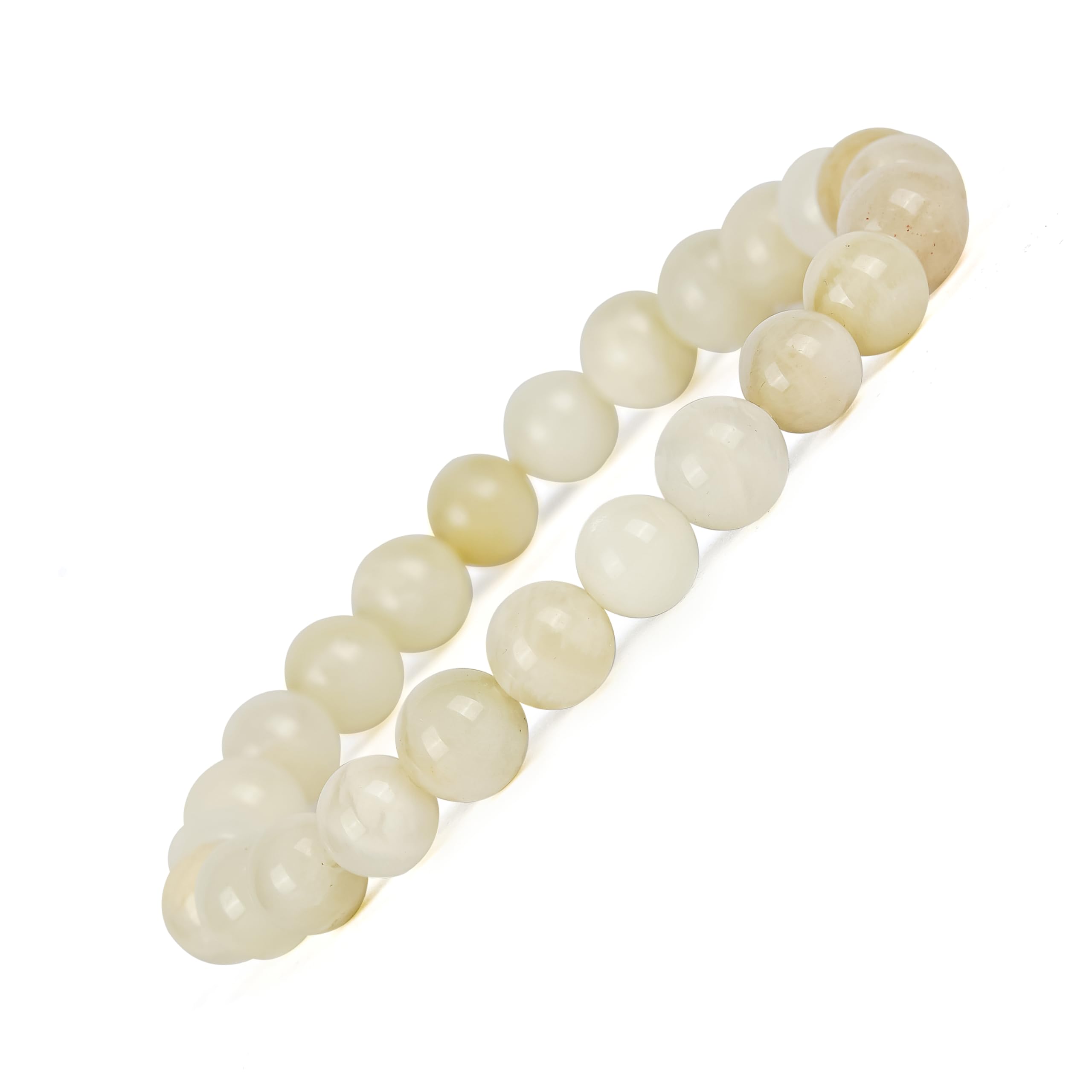 GEMSMANTRA Natural Moonstone Bracelet for Men and Women | Lab Certified 8 mm Round Cut Beads | Healing Stone Bracelet for Emotional Balance and Reiki Healing | Jewelry for Women | Suitable for Gifting (B0CJ36F6HS) Amazon Price History, Amazon Price Tracker