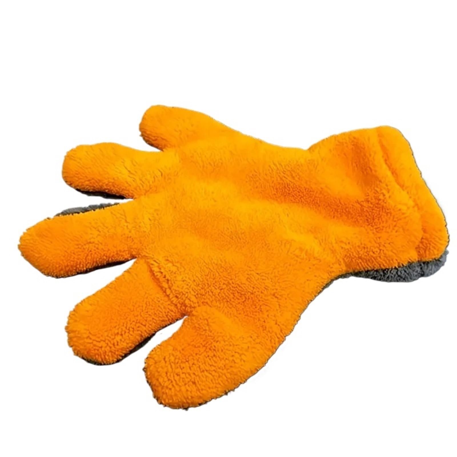 HEUchuan Fleece Car Wash Gloves 10pcs Polishing Wash Towels Plush Microfiber Washing Glove Coral Fleece Car Gloves Cleaning Accessories
