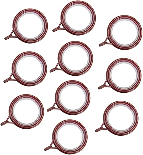 IMIKEYA 10 piezas Silenciador Anillo de cortina de metal Perchero decorativo para cortina de ducha Ganchos de metal Perchero de ropa Clip de cortina