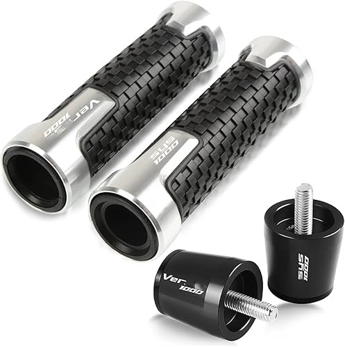 Miniatura 10 de Para Kawasaki para VERSYS 1000 2015-2022 manillar antideslizante de motocicleta Agarraderas de goma de mano extremos de la barra del mango Tapón de