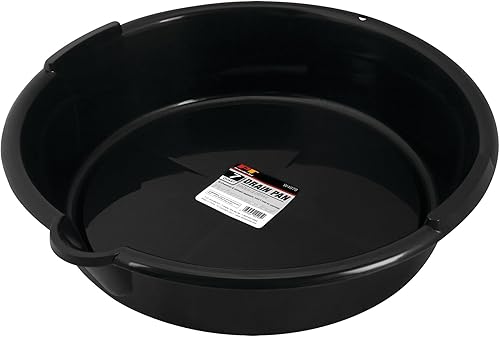 Vista 15 de Performance Tool W4073 - Bandeja de drenaje de aceite resistente de 2.8 cuartos de galón con protector contra salpicaduras y boquilla cónica