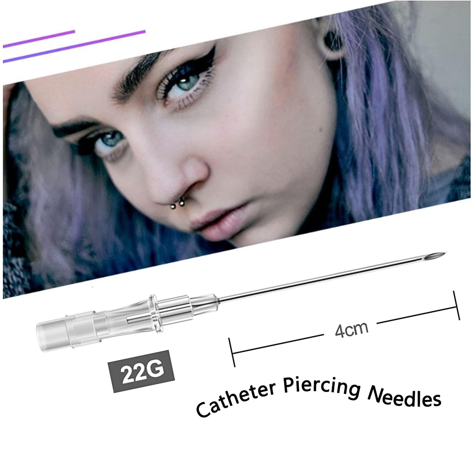 Catheter Piercing Needles Sotica 50pcs Catheter Needles IV Catheter