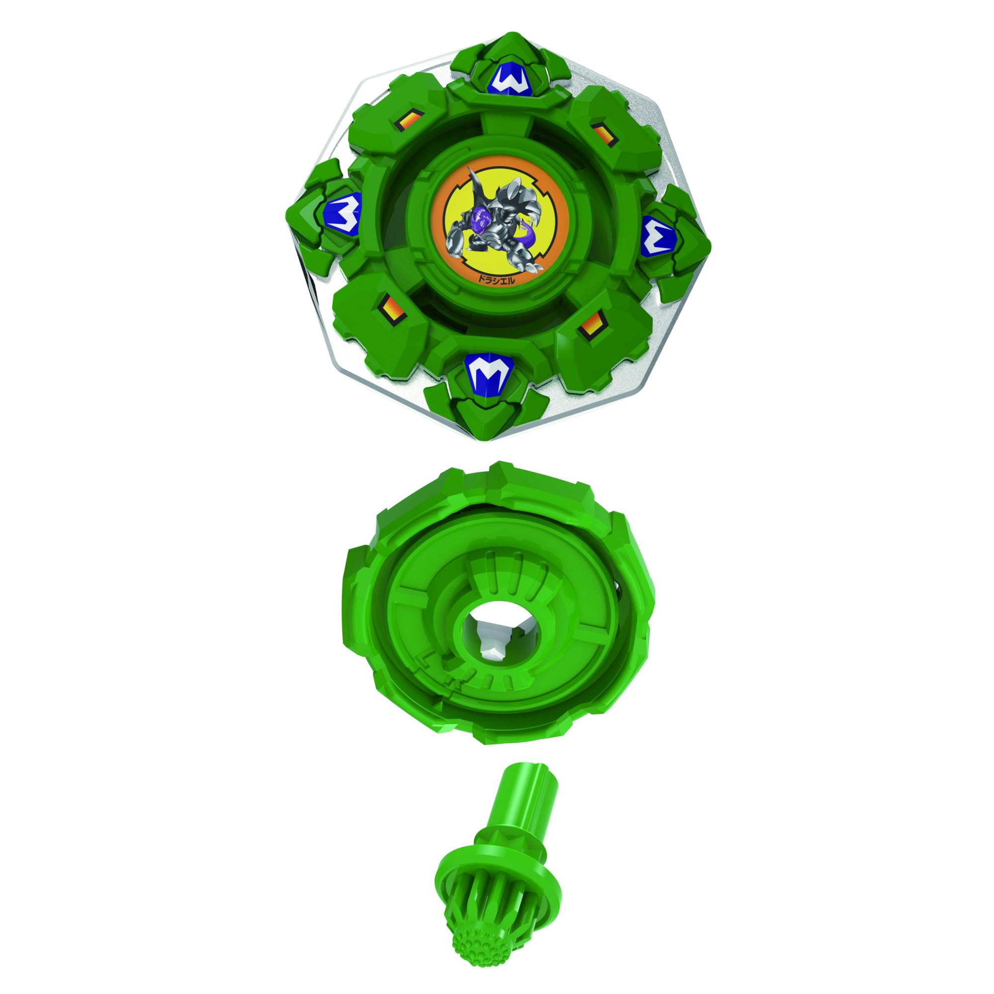Beyblade X Draciel Shield 7-60D Set con Lanzador Takara Tomy Defensa Juego de Tops