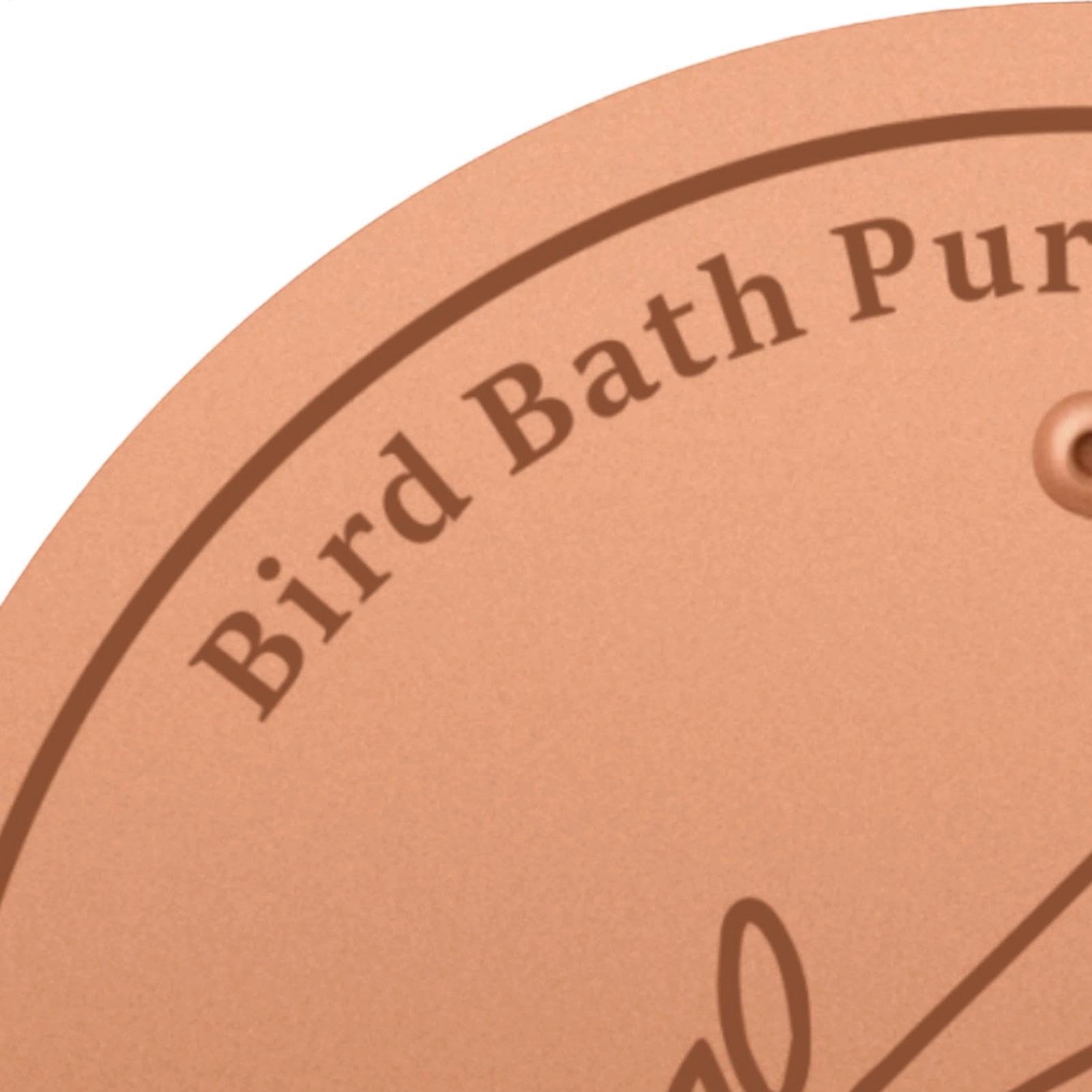 Genérico Copper Bird Bath Disc Cleaner, Triple Point Support Water Plate, Anti Algae Copper Cleaning Disc for Outdoor Birdbath Maintenance, Durable Garden Pond Accessory, Patio Yard Lawn Water
