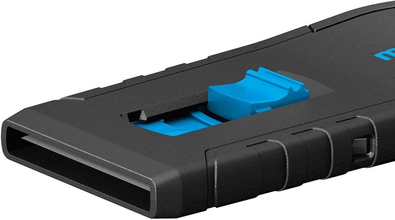 MARTOR Scraper Cleany, with Rounded Blades, Label Scraper, Narrow, Right and Left-Handed Users, Sticker, Plastic, Interchangeable Blade, Ergonomic