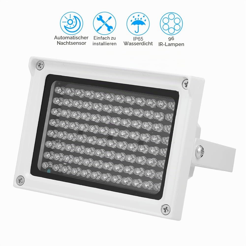 96 LEDS IR Array Infrarotlampen Nachtsicht im Freien wasserdicht für CCTV-Überwachungskamera